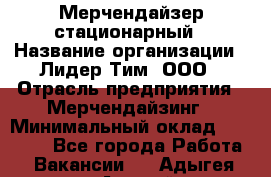 Мерчендайзер стационарный › Название организации ­ Лидер Тим, ООО › Отрасль предприятия ­ Мерчендайзинг › Минимальный оклад ­ 14 000 - Все города Работа » Вакансии   . Адыгея респ.,Адыгейск г.